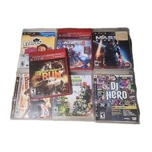 7 PlayStation 3 Eyepet Need Of Speed The Run Plants Vs Zombies Dj Hero Game